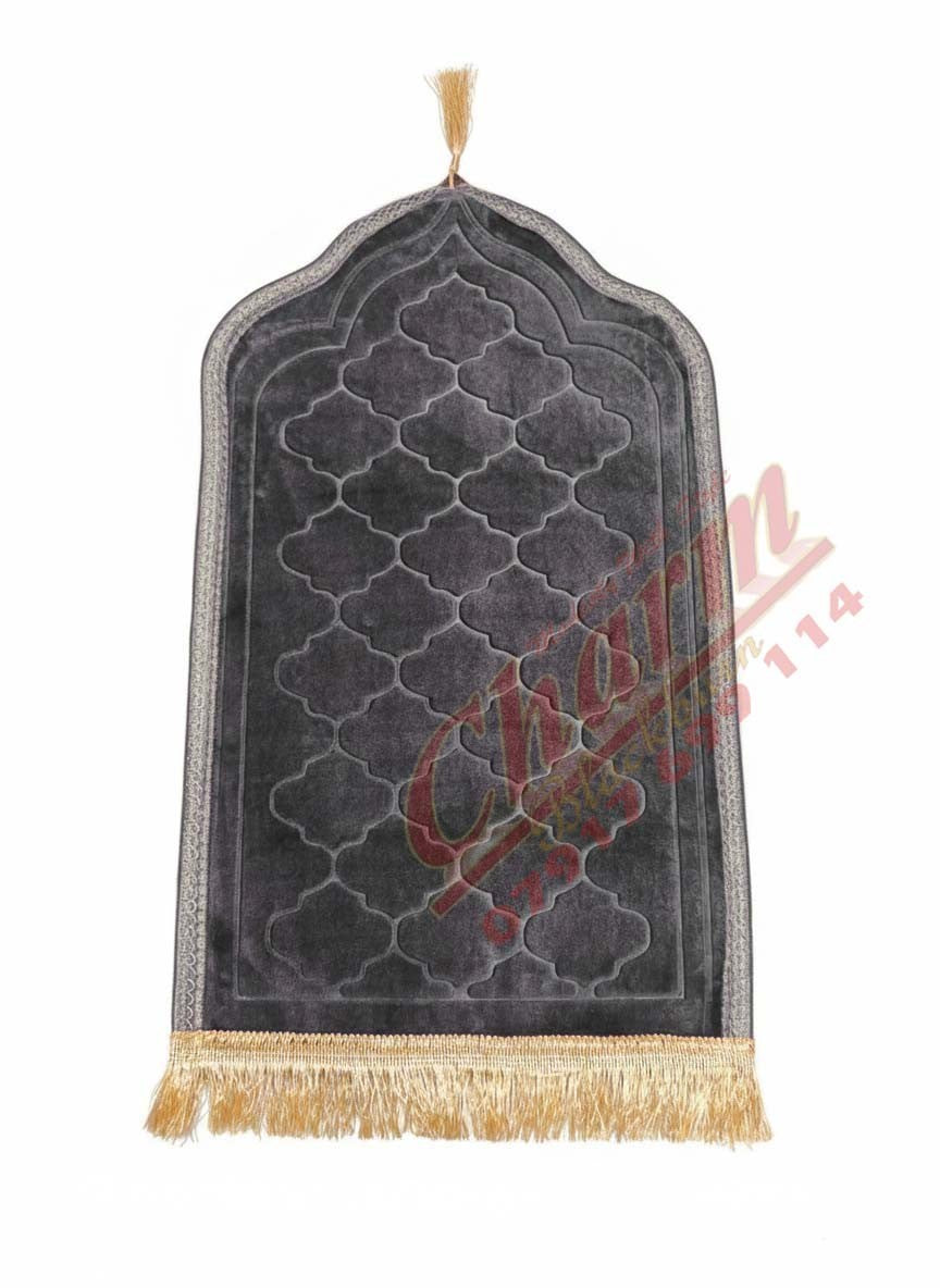 EXTRA SMALL Quality Kids Padded Plush Velvet Prayer Mat Non Slip Musalla Janamaz