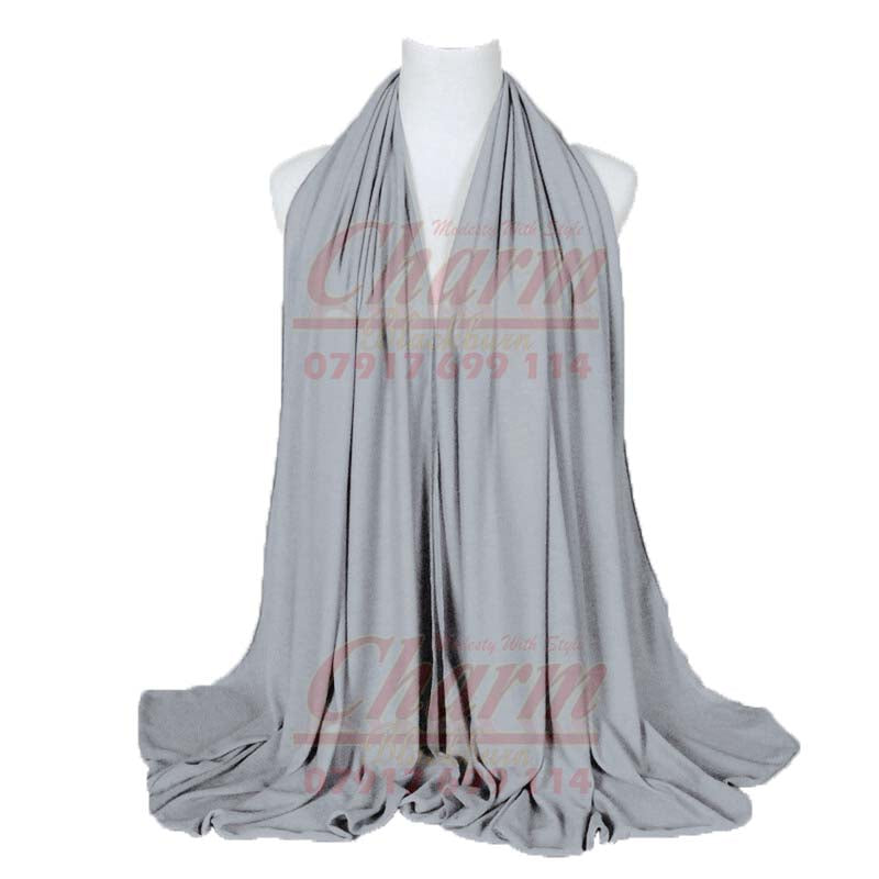 LATEST PREMIUM QUALITY SOFT WINTER NECK HEAD SCARF COTTON JERSEY STRETCHY HIJAB CharmBlackburn