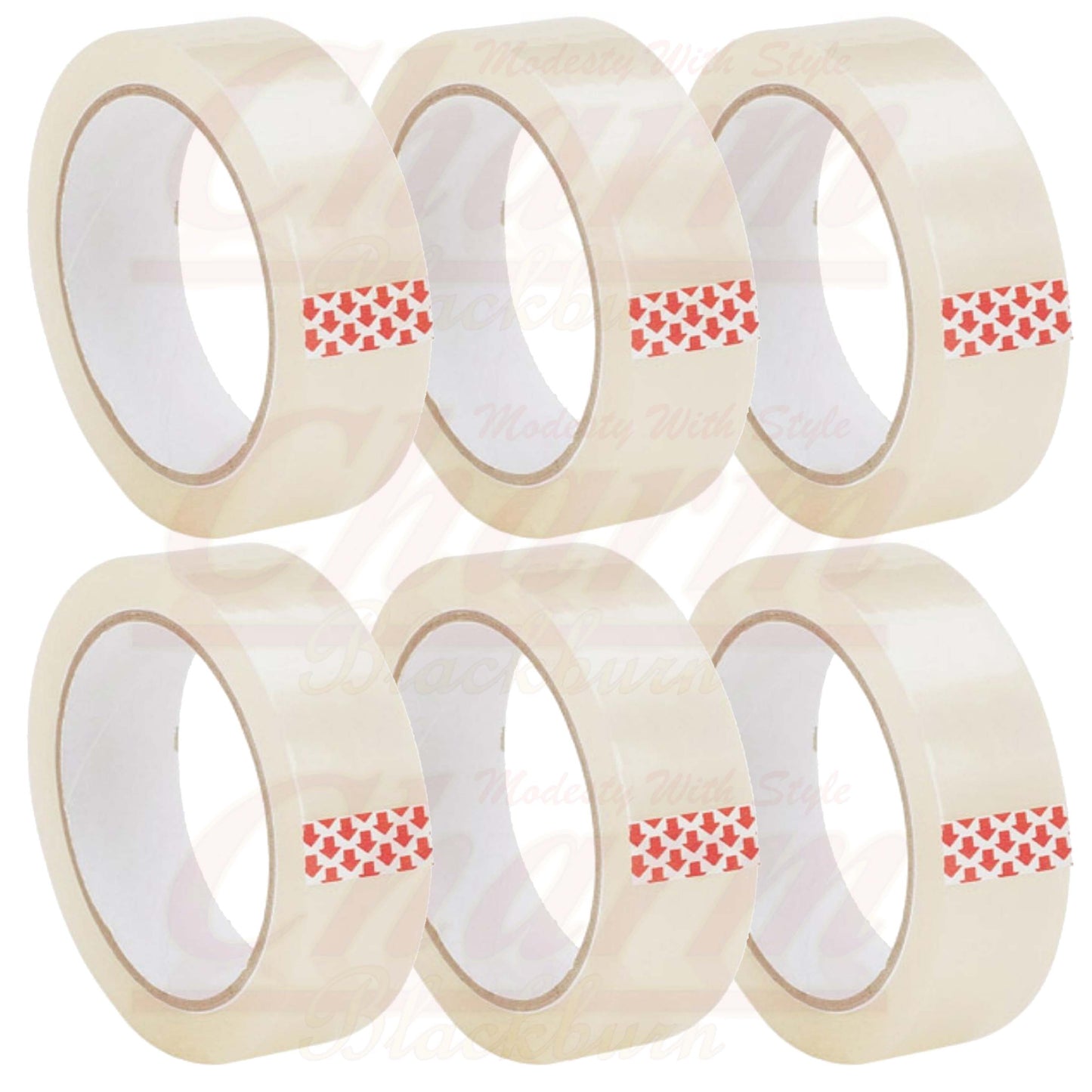CLEAR STICKY TAPE PACKING SELLOTAPE 1" 25MM X 66M 24 MM CELLOTAPE PACKAGING 66 M CharmBlackburn