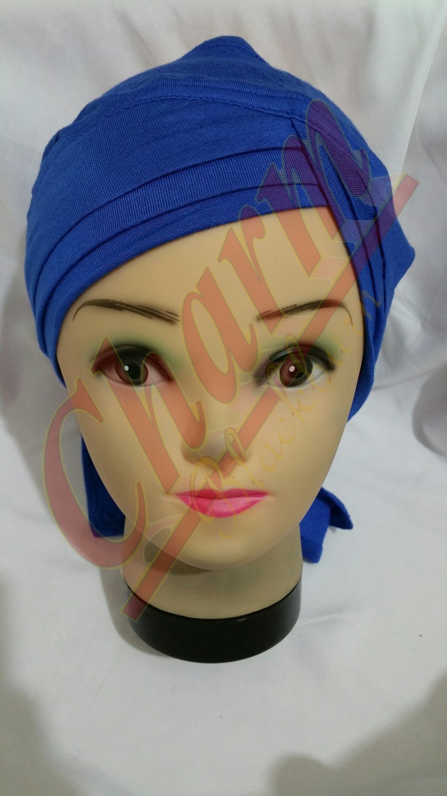 PLEATED UNDER SCARF CAP UNDERCAP UNDERCAP CHEMO HIJAB TIE BACK BONNET BANDANNA CharmBlackburn