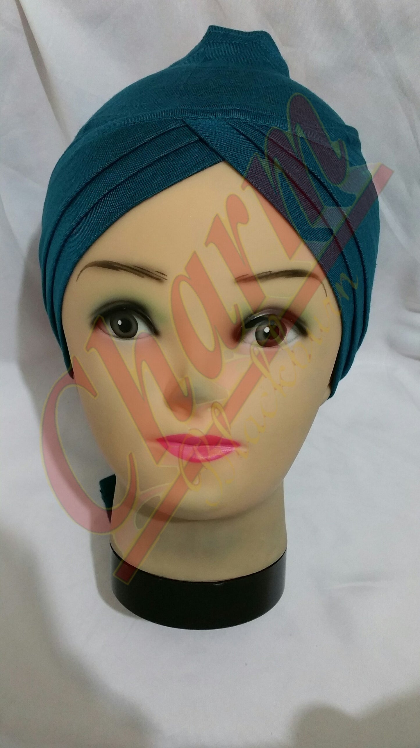 PLEATED UNDER SCARF CAP UNDERCAP UNDERCAP CHEMO HIJAB TIE BACK BONNET BANDANNA CharmBlackburn