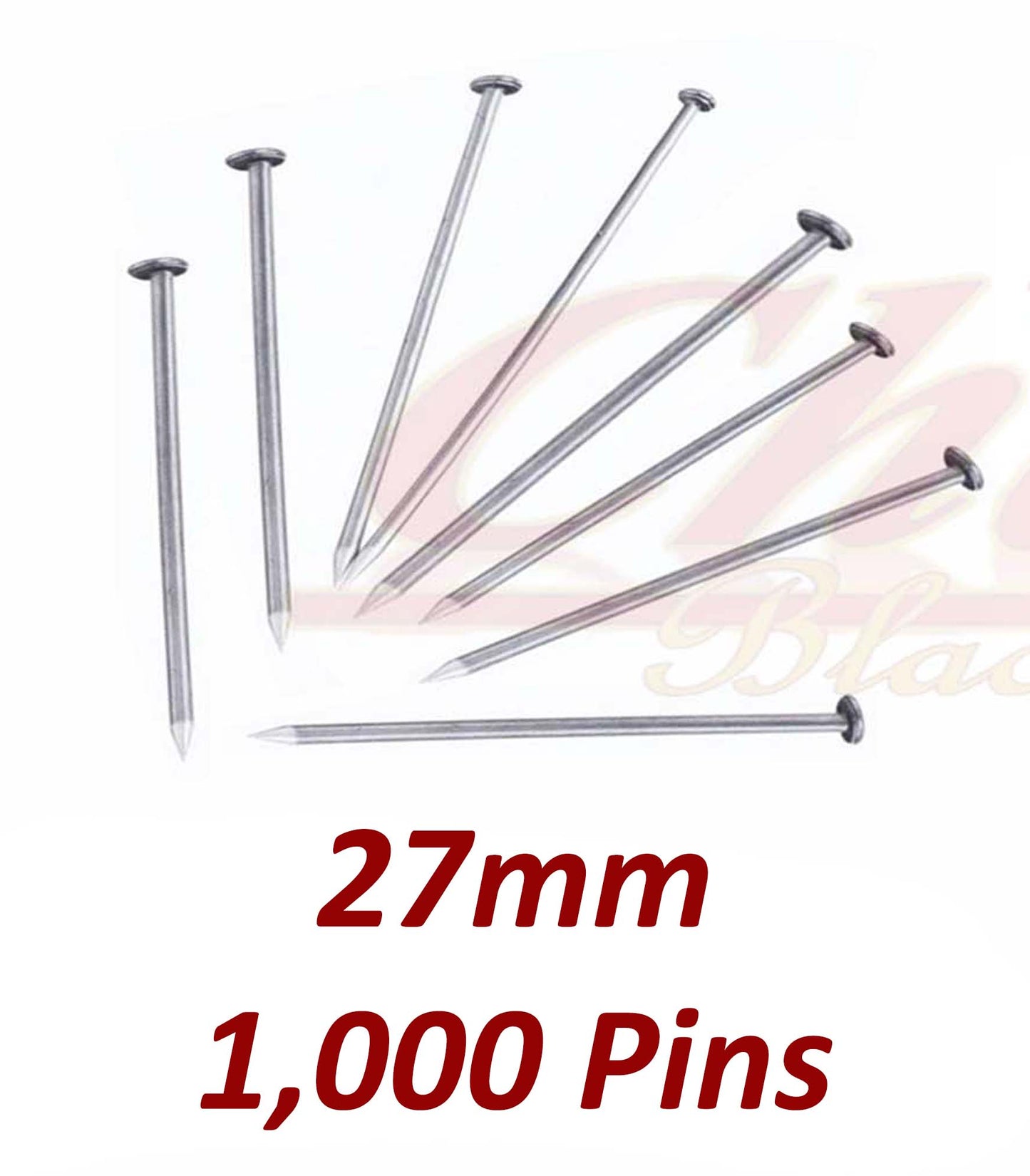 1,000 500 Dressmaker 27mm 38mm Tailor Straight Sewing Steel T Pins Floral Assorted CharmBlackburn