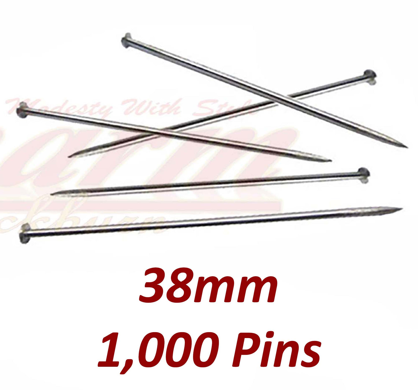 1,000 500 Dressmaker 27mm 38mm Tailor Straight Sewing Steel T Pins Floral Assorted CharmBlackburn