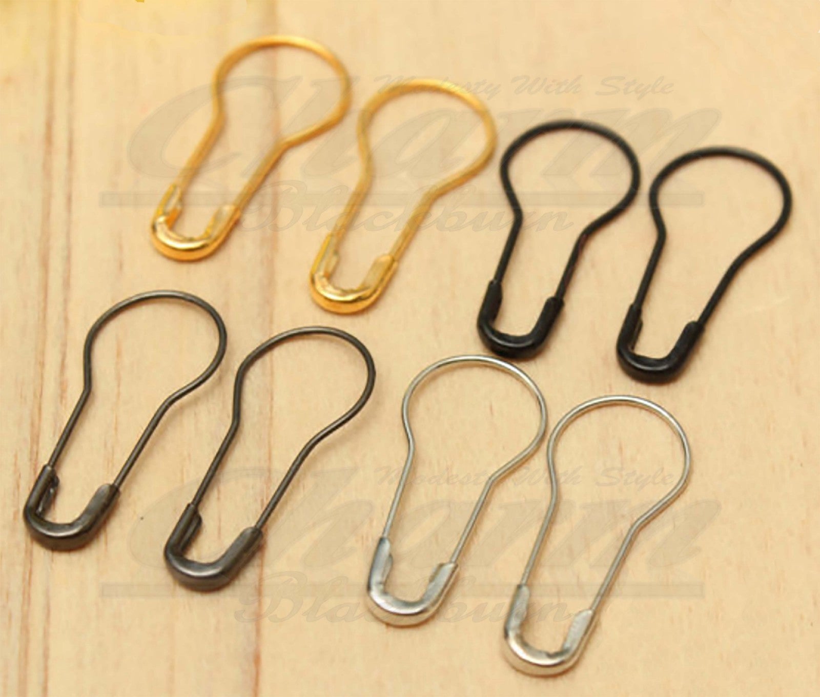 CALABASH ANTI NO SNAG FRENCH BULB SAFETY KNITTING PIN PINS FASTENING CRAFT GOURD