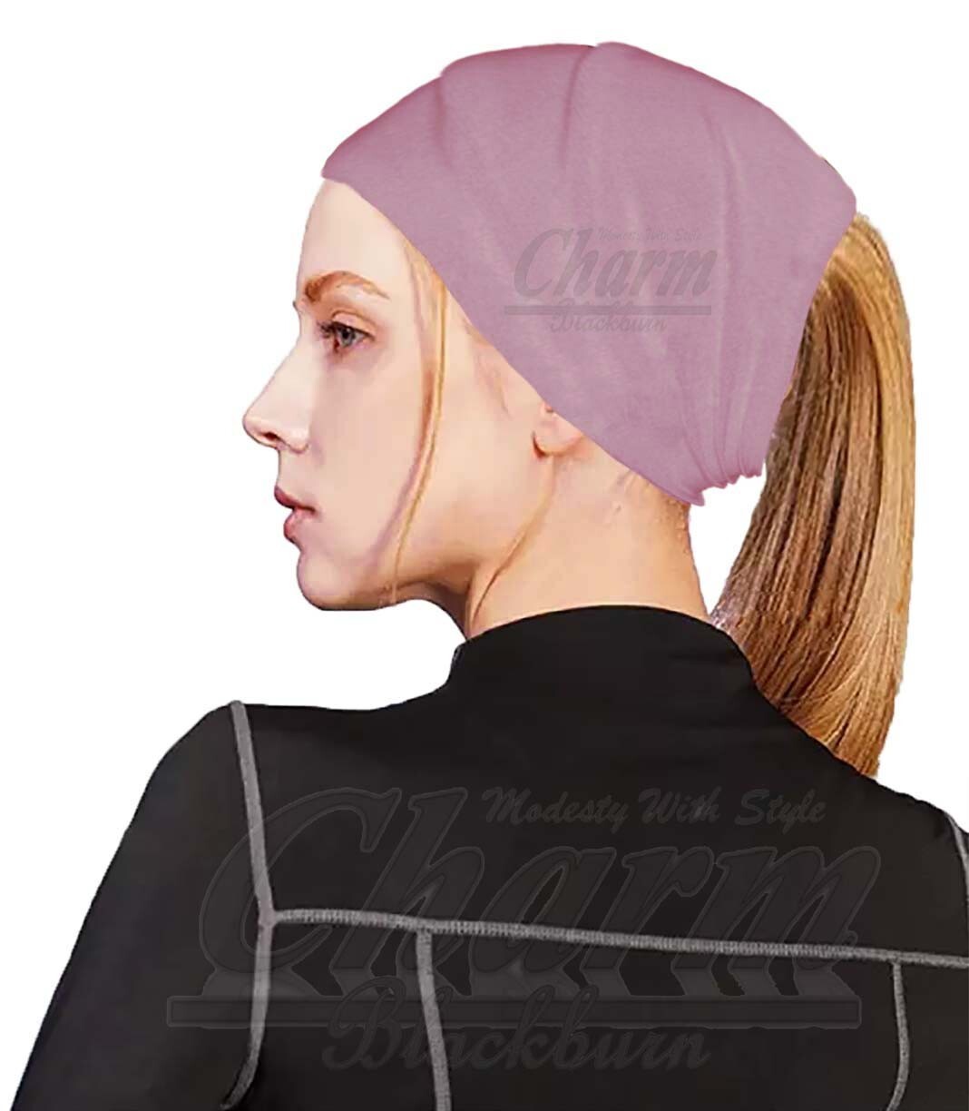 EXTRA WIDE HEAD HAIR TRAINING SWEAT BAND HIJAB HEADBAND HAIRBAND TUBE HAT BONNET