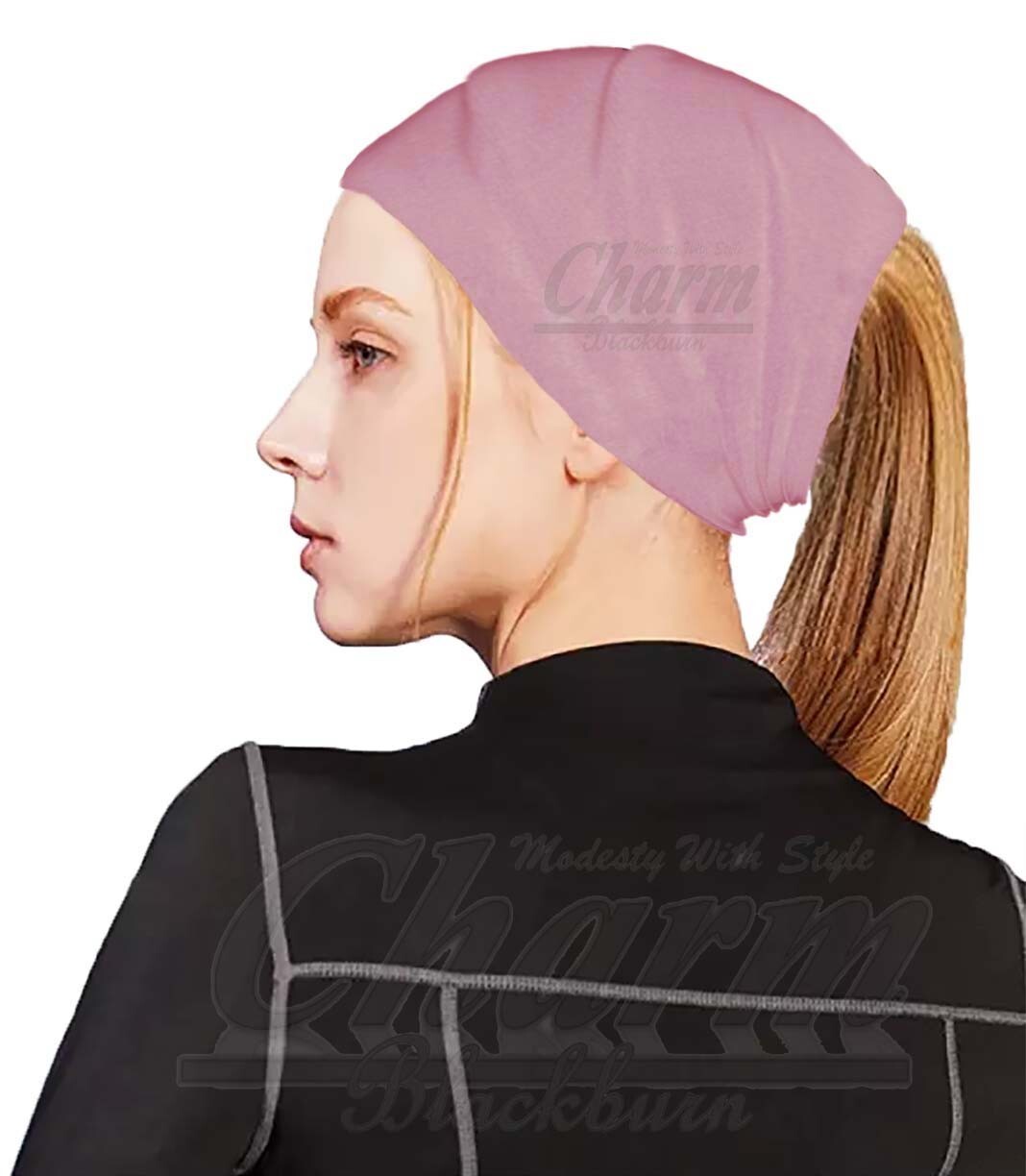 EXTRA WIDE HEAD HAIR TRAINING SWEAT BAND HIJAB HEADBAND HAIRBAND TUBE HAT BONNET
