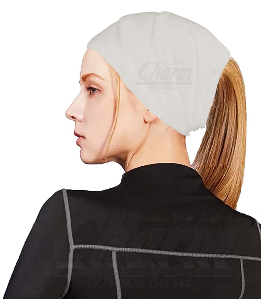 EXTRA WIDE HEAD HAIR TRAINING SWEAT BAND HIJAB HEADBAND HAIRBAND TUBE HAT BONNET