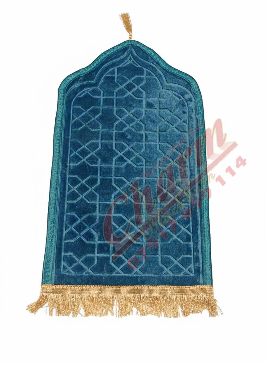 EXTRA SMALL Quality Kids Padded Plush Velvet Prayer Mat Non Slip Musalla Janamaz