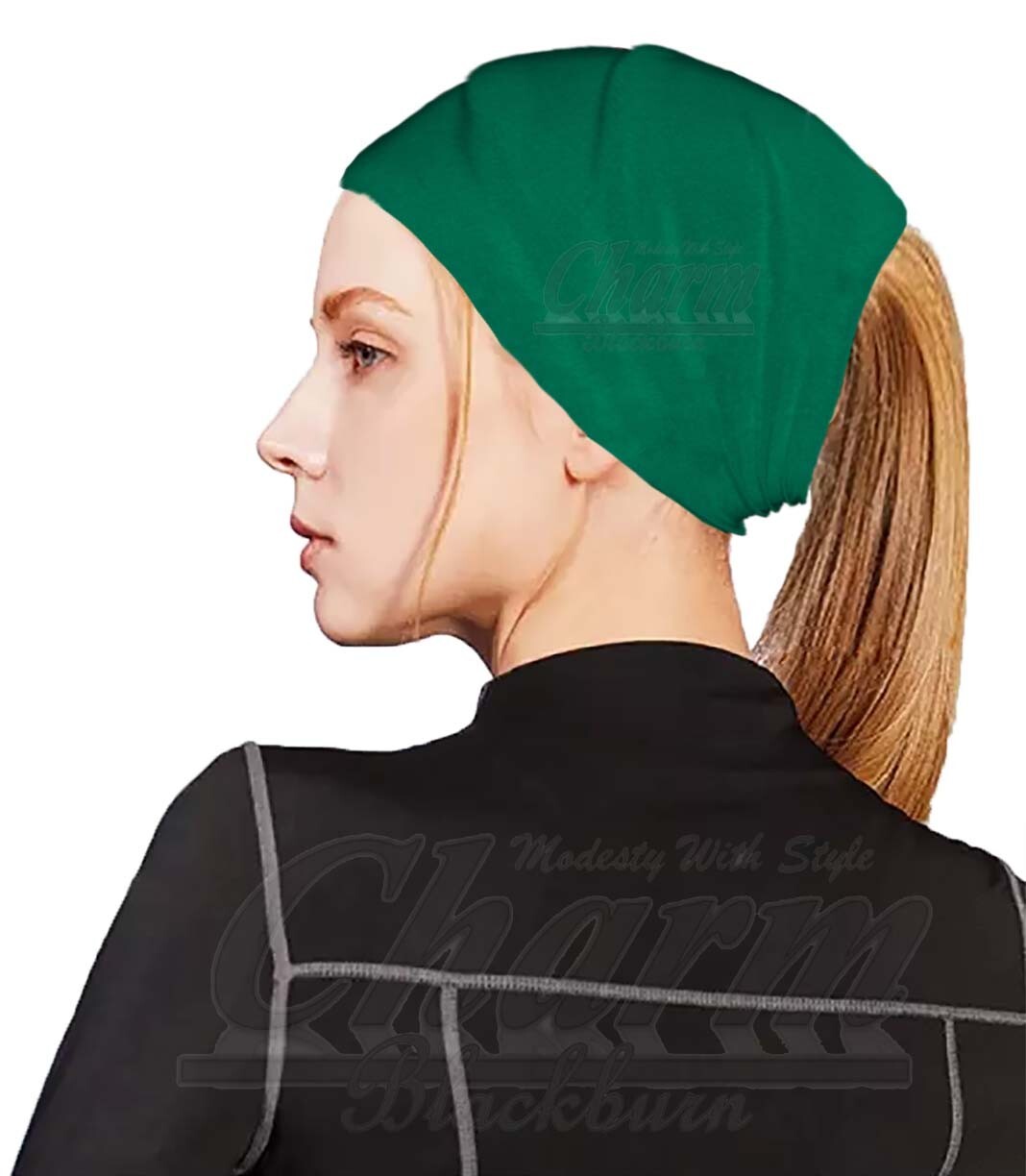 EXTRA WIDE HEAD HAIR TRAINING SWEAT BAND HIJAB HEADBAND HAIRBAND TUBE HAT BONNET