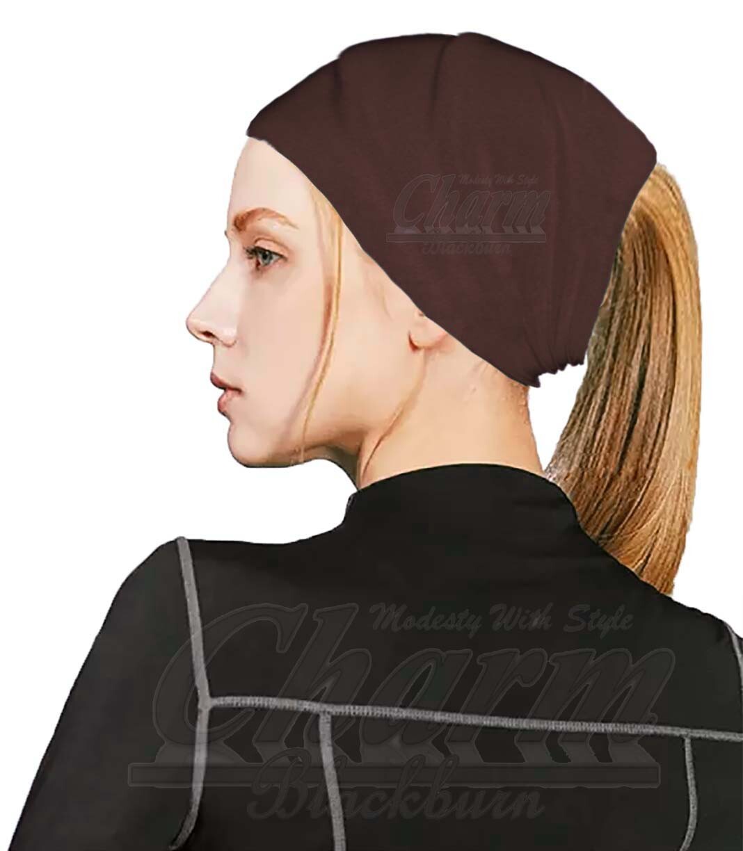 EXTRA WIDE HEAD HAIR TRAINING SWEAT BAND HIJAB HEADBAND HAIRBAND TUBE HAT BONNET