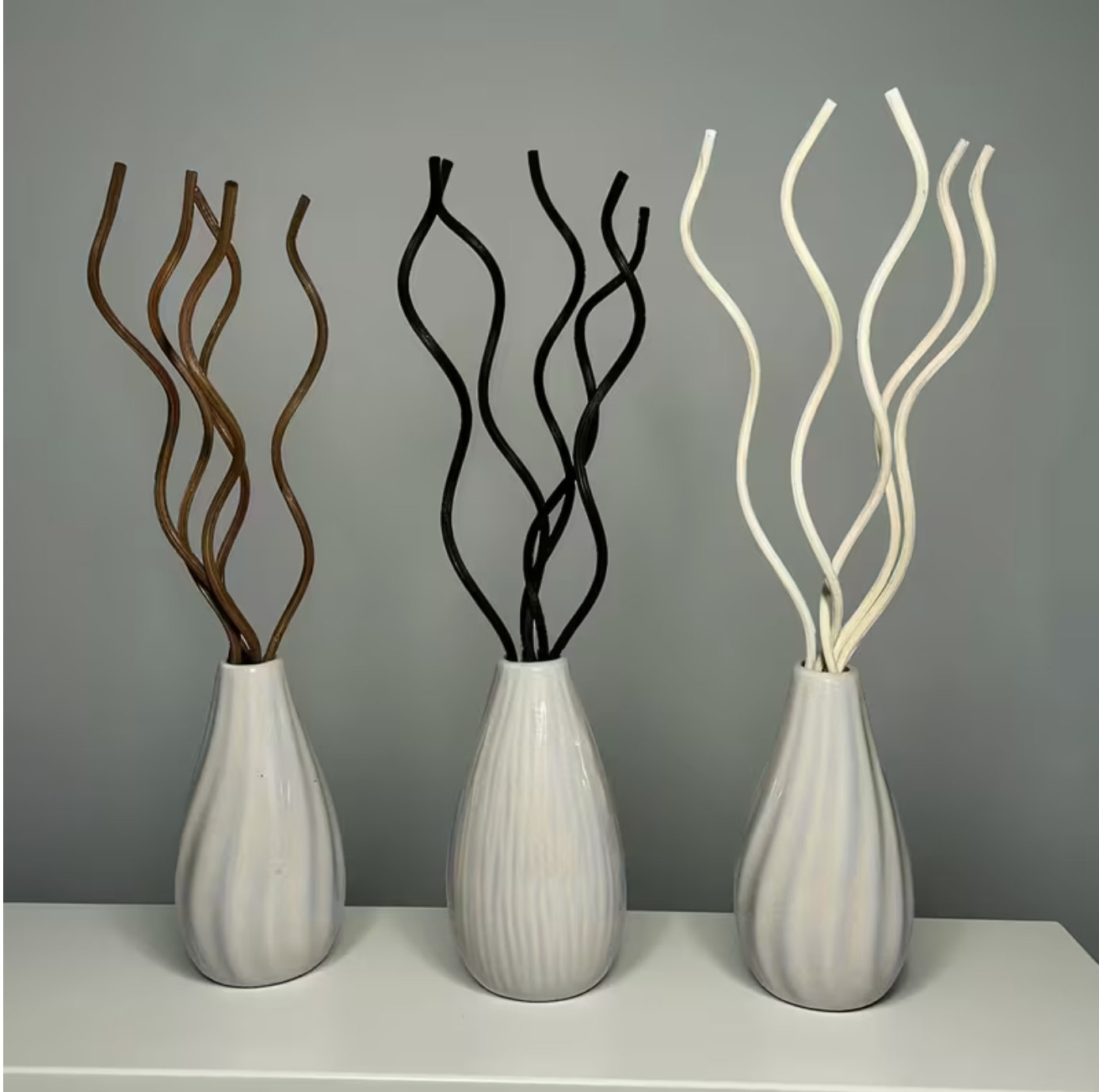 Curly Wavy Reed Diffuser Incense Sticks Natural Replacement Bamboo Fibre Reeds