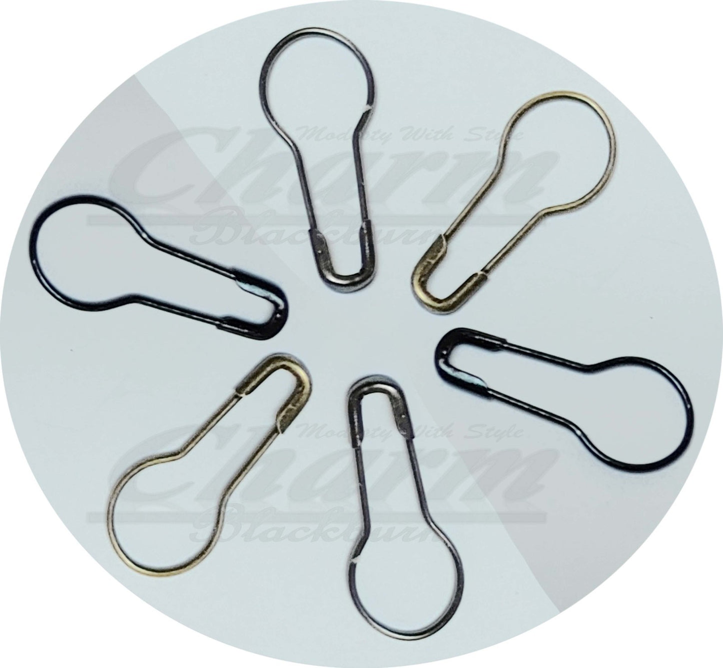 22mm ANTI NO SNAG HAIR SCARF HIJAB PIN SAFETY PINS TANGLE FREE BULB CLOTH BROOCH
