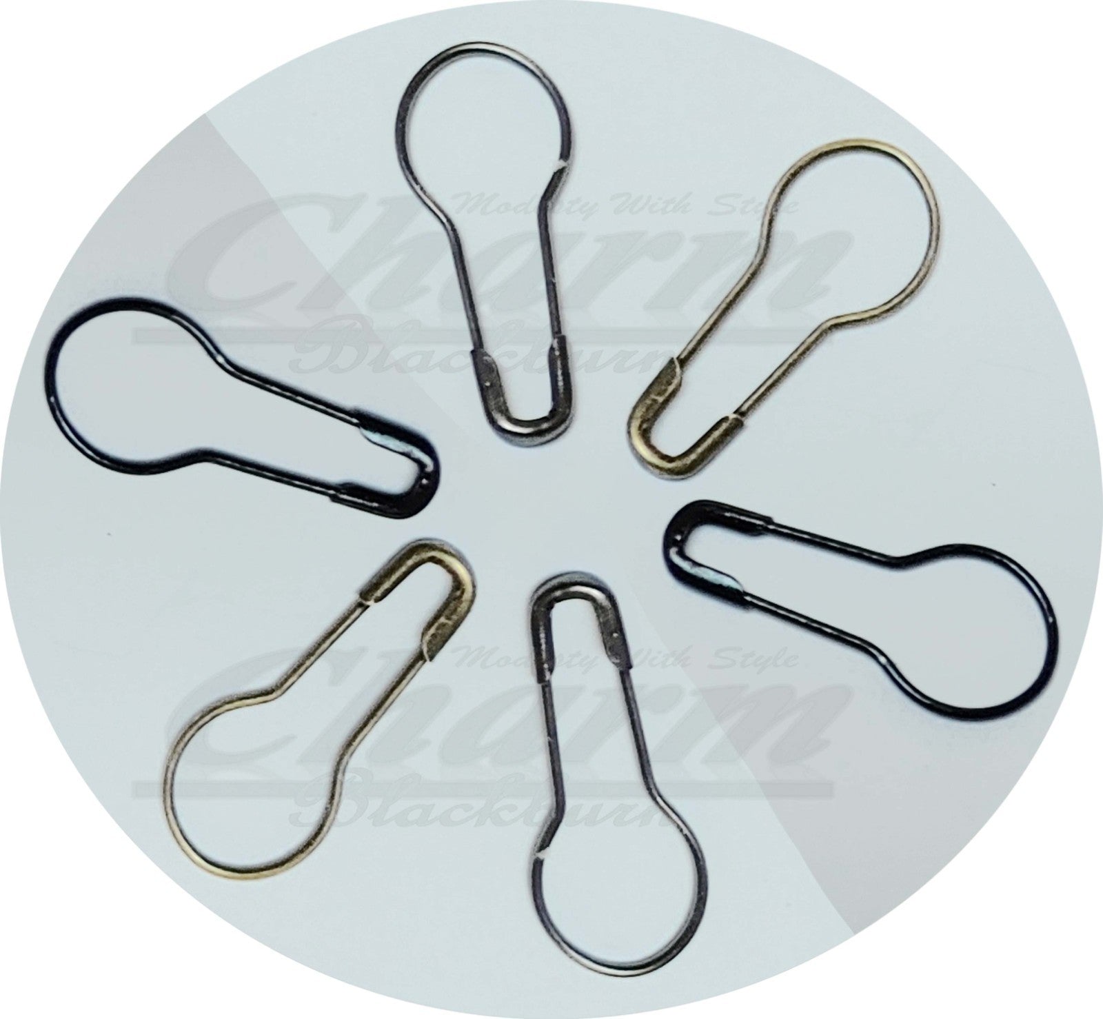 22mm ANTI NO SNAG HAIR SCARF HIJAB PIN SAFETY PINS TANGLE FREE BULB CLOTH BROOCH