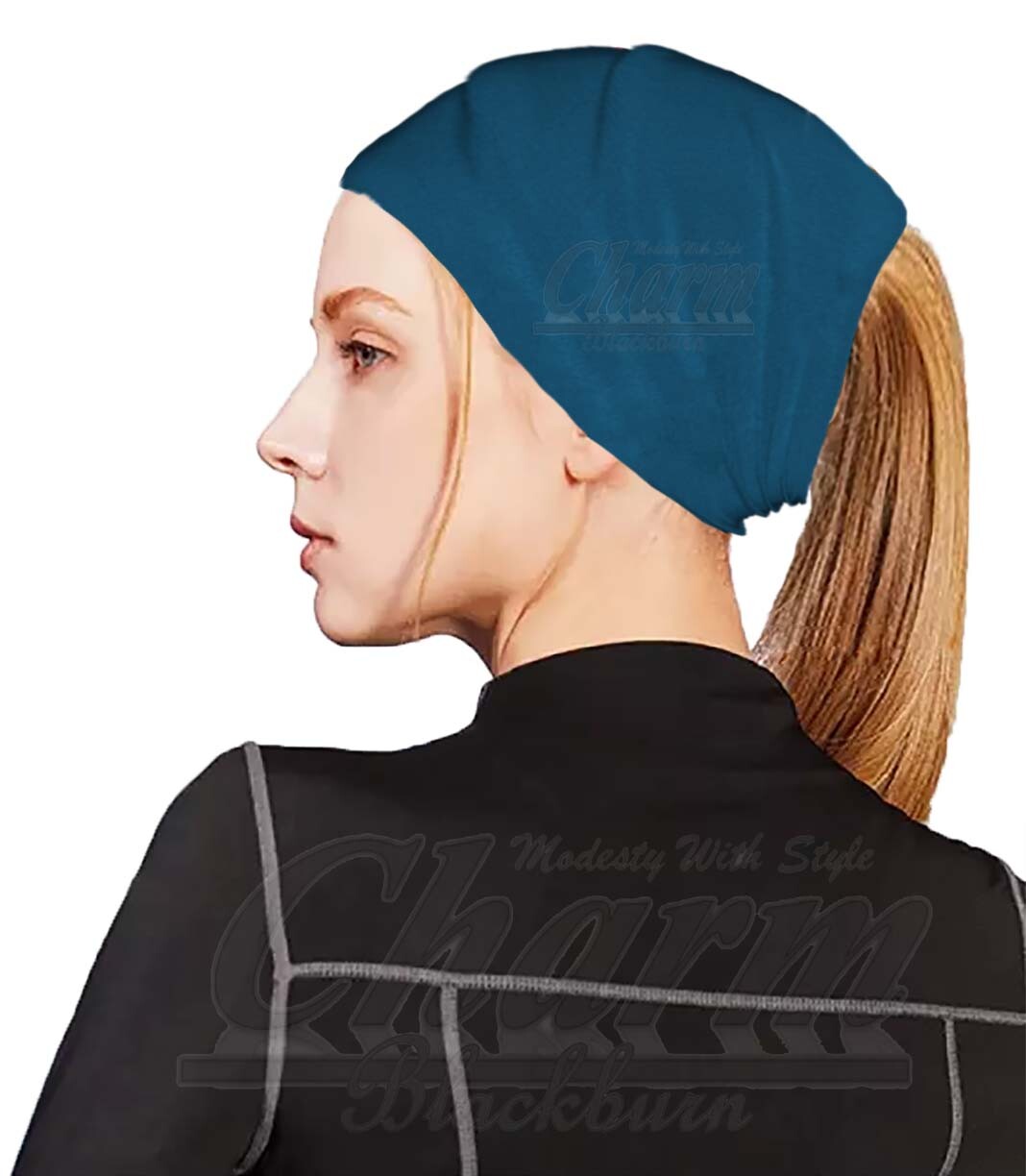 EXTRA WIDE HEAD HAIR TRAINING SWEAT BAND HIJAB HEADBAND HAIRBAND TUBE HAT BONNET