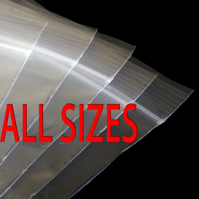 Clear Grip Seal Snap Bags Self Sweet food Mini Small Large Poly Plastic Zip Lock