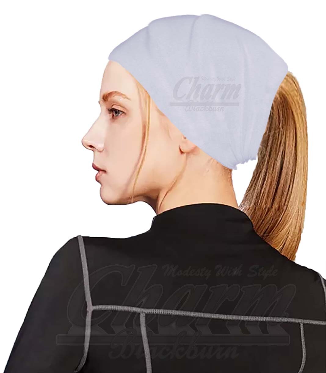 EXTRA WIDE HEAD HAIR TRAINING SWEAT BAND HIJAB HEADBAND HAIRBAND TUBE HAT BONNET