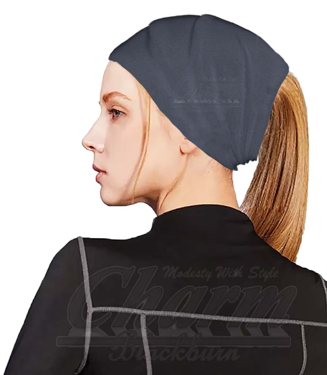 EXTRA WIDE HEAD HAIR TRAINING SWEAT BAND HIJAB HEADBAND HAIRBAND TUBE HAT BONNET