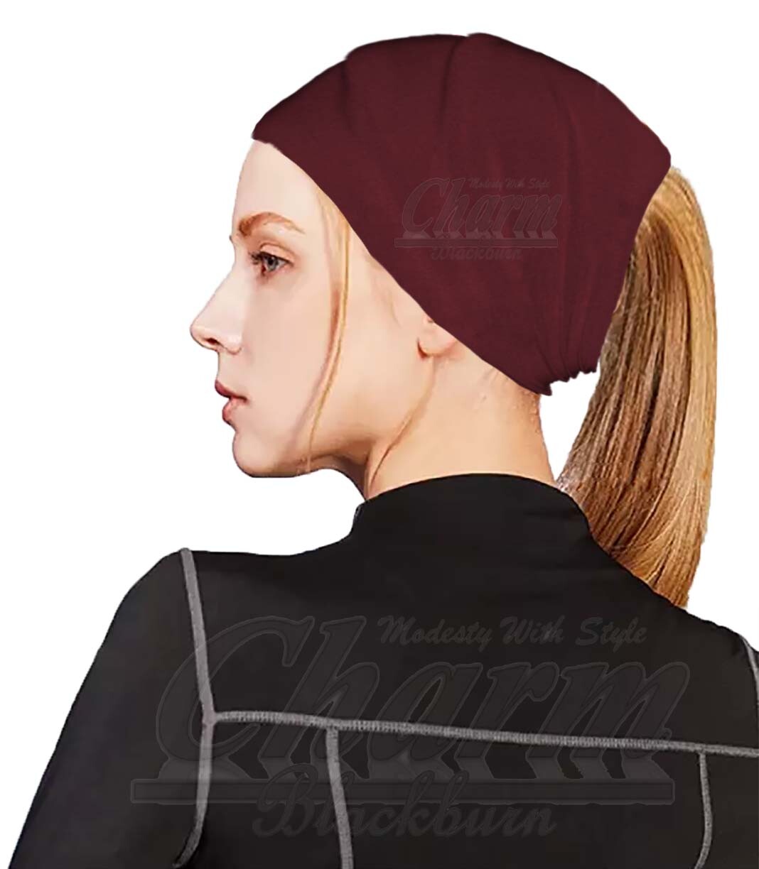 EXTRA WIDE HEAD HAIR TRAINING SWEAT BAND HIJAB HEADBAND HAIRBAND TUBE HAT BONNET