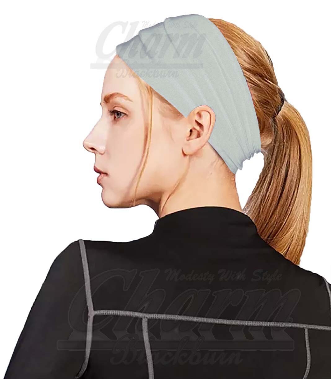EXTRA WIDE HEAD HAIR TRAINING SWEAT BAND HIJAB HEADBAND HAIRBAND TUBE HAT BONNET