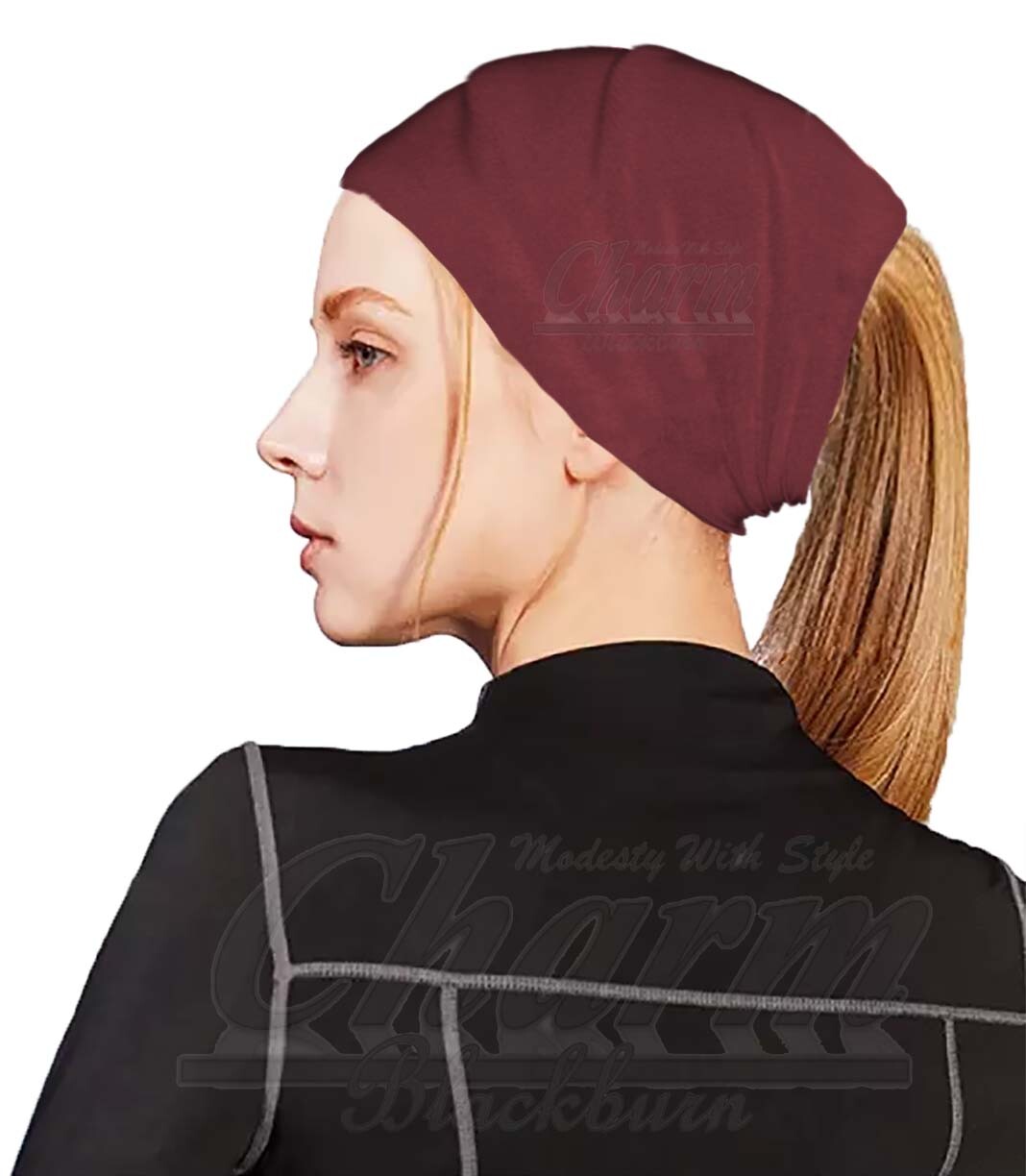 EXTRA WIDE HEAD HAIR TRAINING SWEAT BAND HIJAB HEADBAND HAIRBAND TUBE HAT BONNET