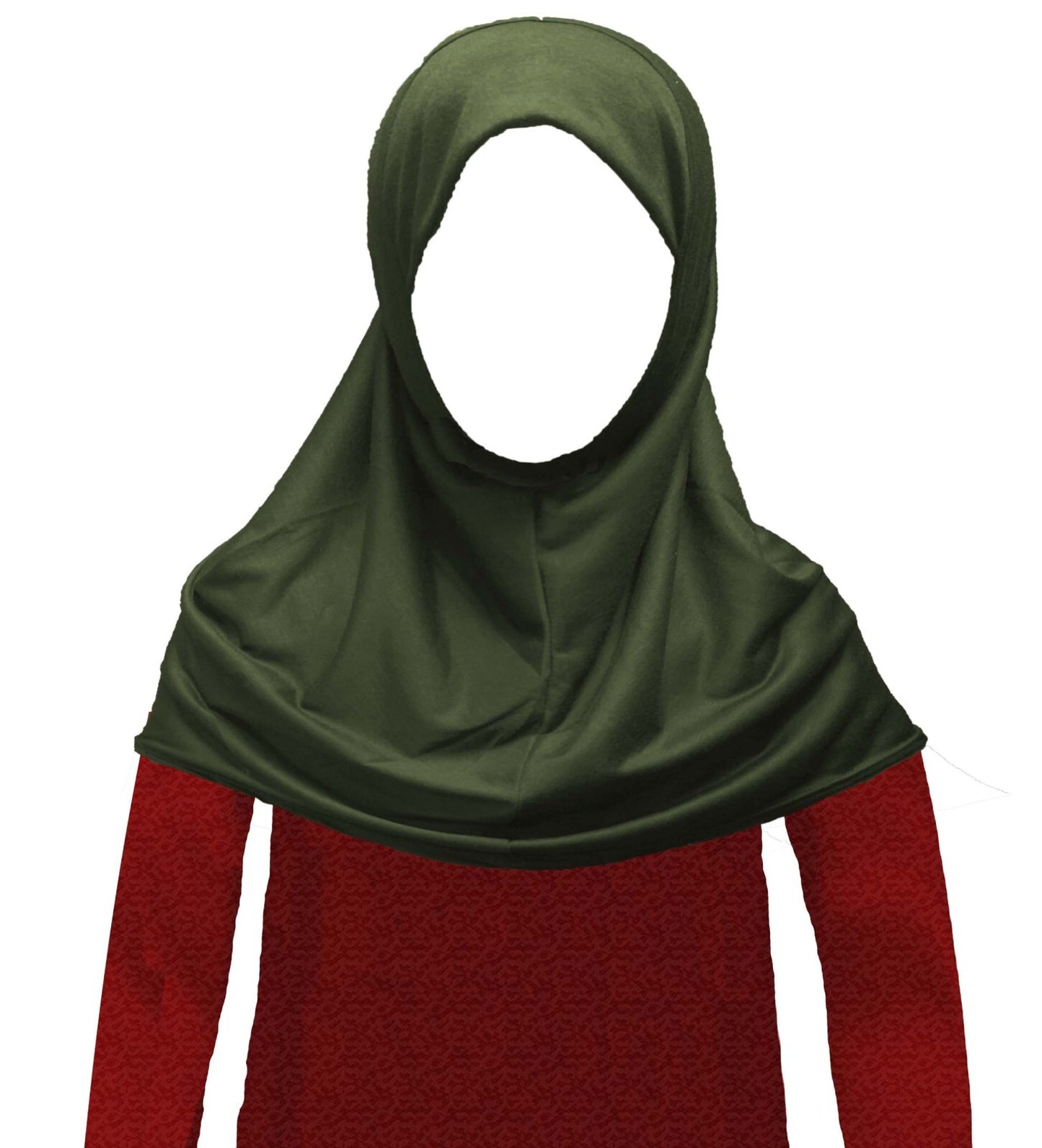 KIDS CHILDREN SMALL ONE PIECE HIJAB MAKNA PULLOVER BURKHA BURQA KHIMAR HEADSCARF