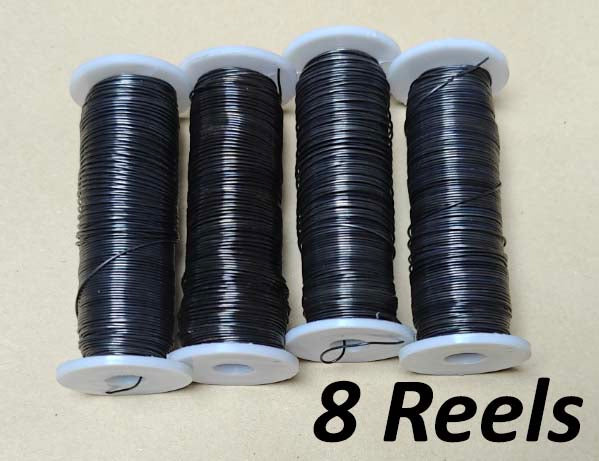 Blue Annealed Mossing Binding Wire Reel Florist Floral Wreath 45m 24 SWG 0.56mm CharmBlackburn