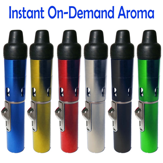 Handheld Aromatherapy Oud Incense Pocket Gas Bakhoor Burner Mabkhara Pen Lighter CharmBlackburn