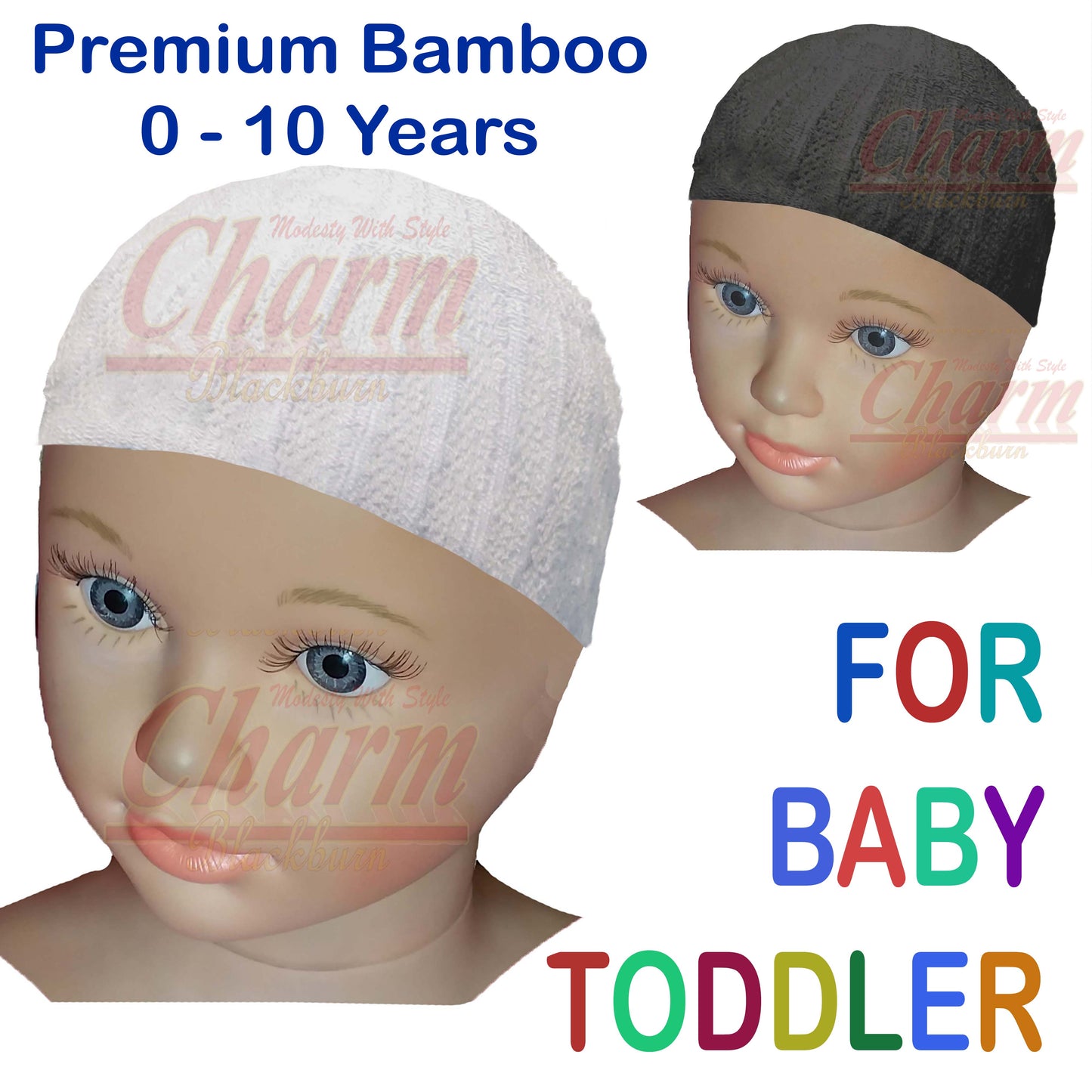 New Born Baby Kids Childrens Eid Skull Cap 0+ Months Muslim Mosque Hat Topi Kufi CharmBlackburn