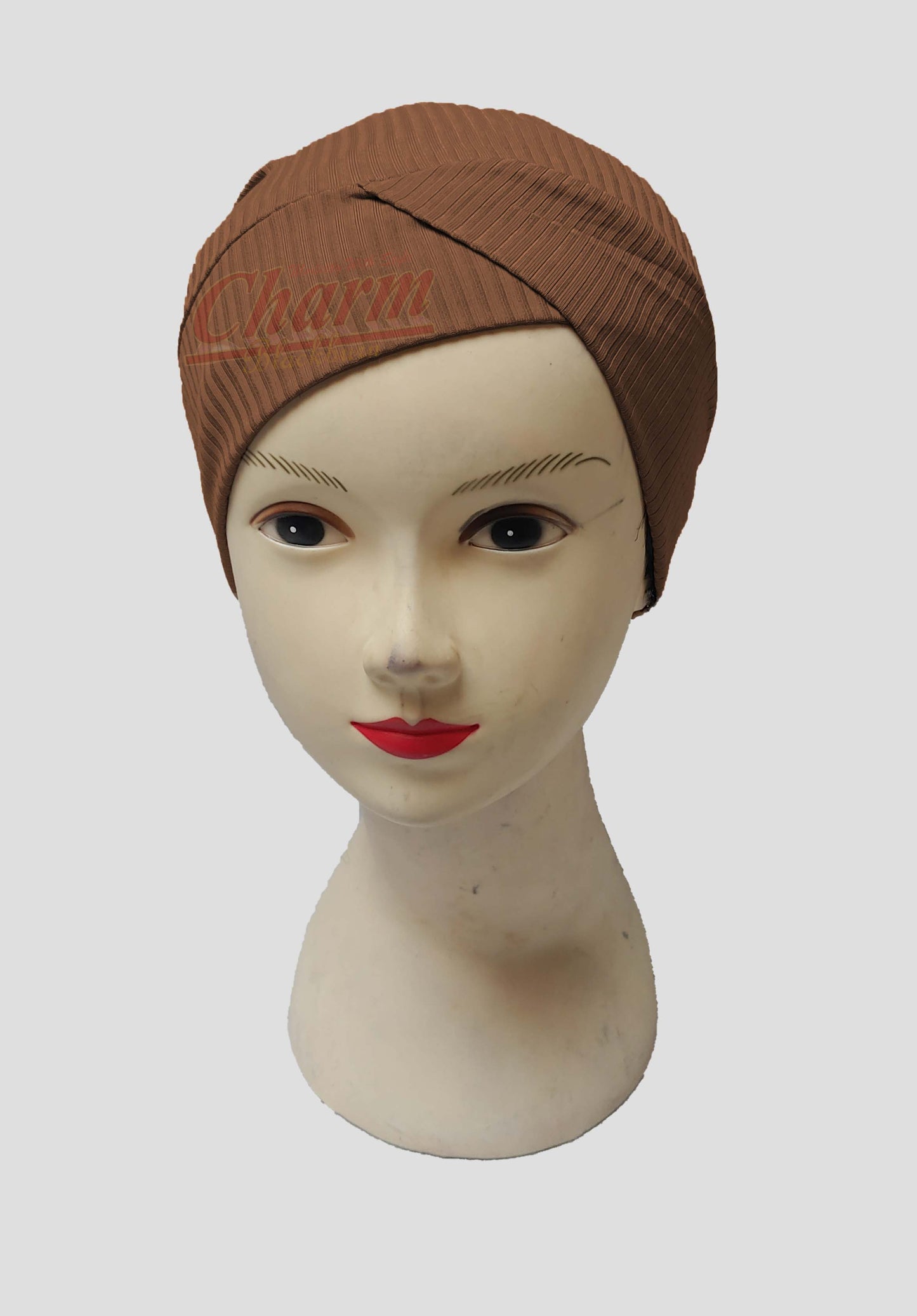 RIBBED PLEATED CAP HAIR LOSS CHEMO BONNET BONE UNDER HAT SCARF HIJAB UNDERCAP CharmBlackburn