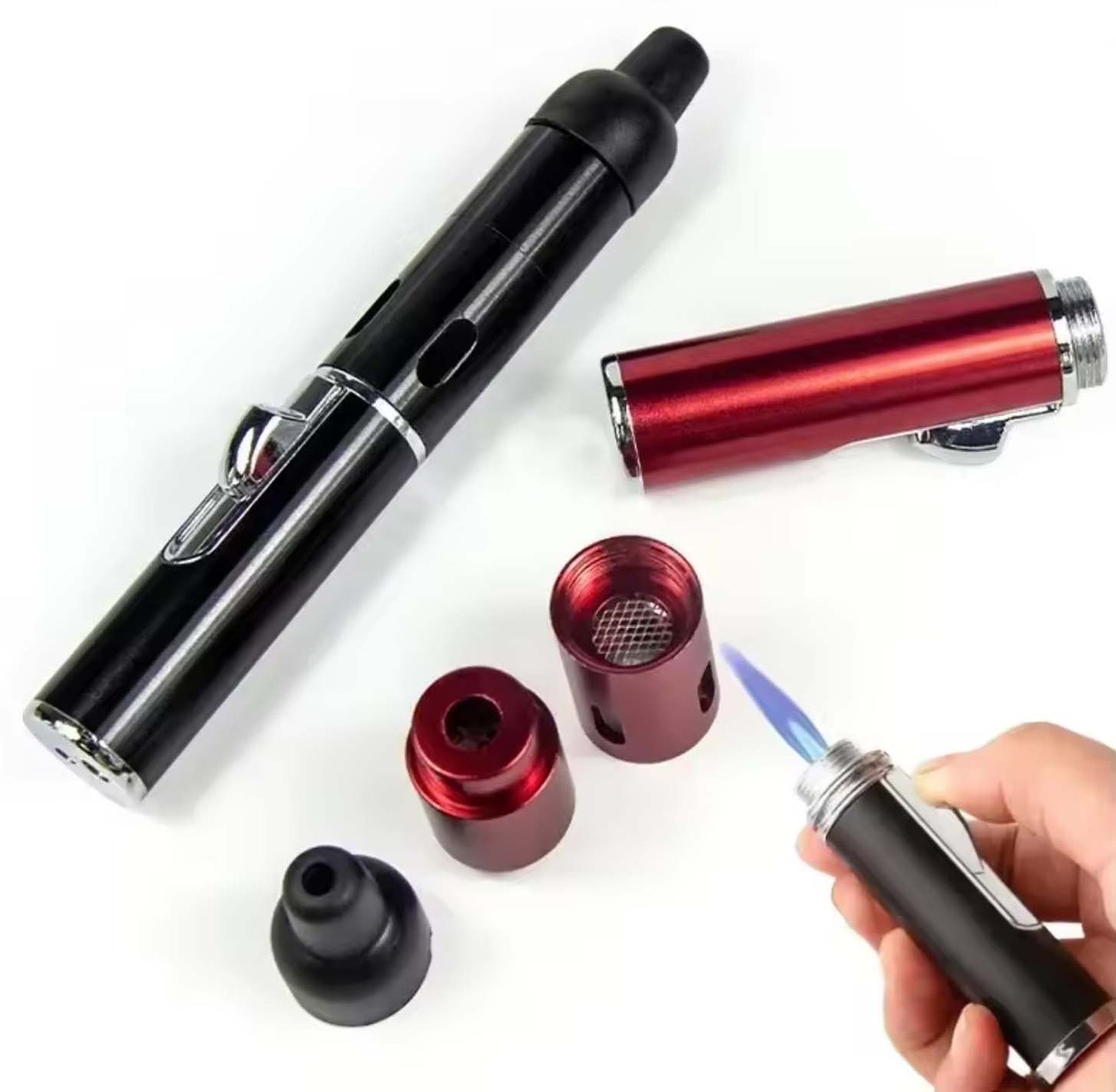 Handheld Aromatherapy Oud Incense Pocket Gas Bakhoor Burner Mabkhara Pen Lighter CharmBlackburn