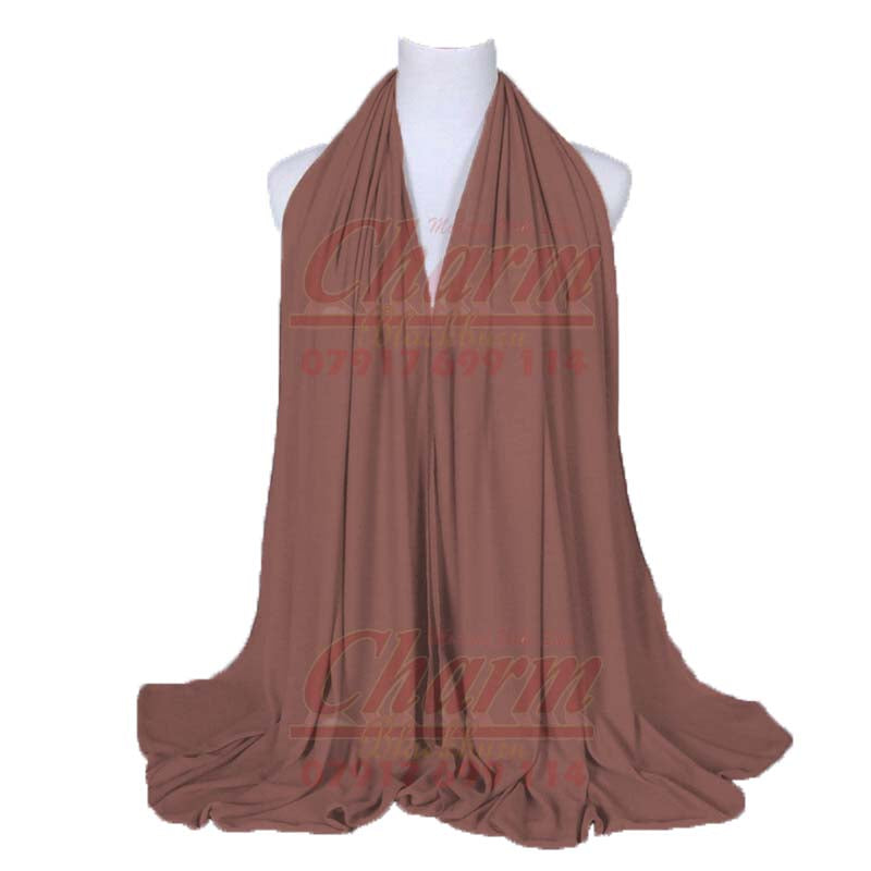 LATEST PREMIUM QUALITY SOFT WINTER NECK HEAD SCARF COTTON JERSEY STRETCHY HIJAB CharmBlackburn