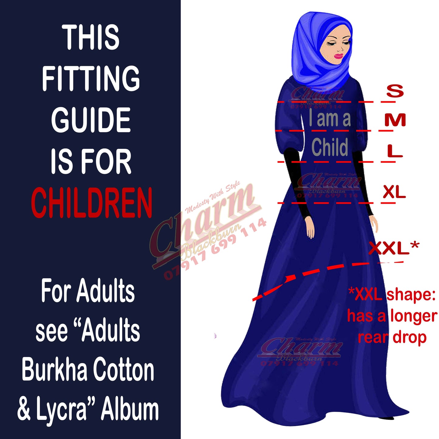 ADULTS CHILDRENS EXTRA MUSLIM PRAYER PULLOVER HIJAB BURKHA MAKNA KHIMAR SCARF CharmBlackburn