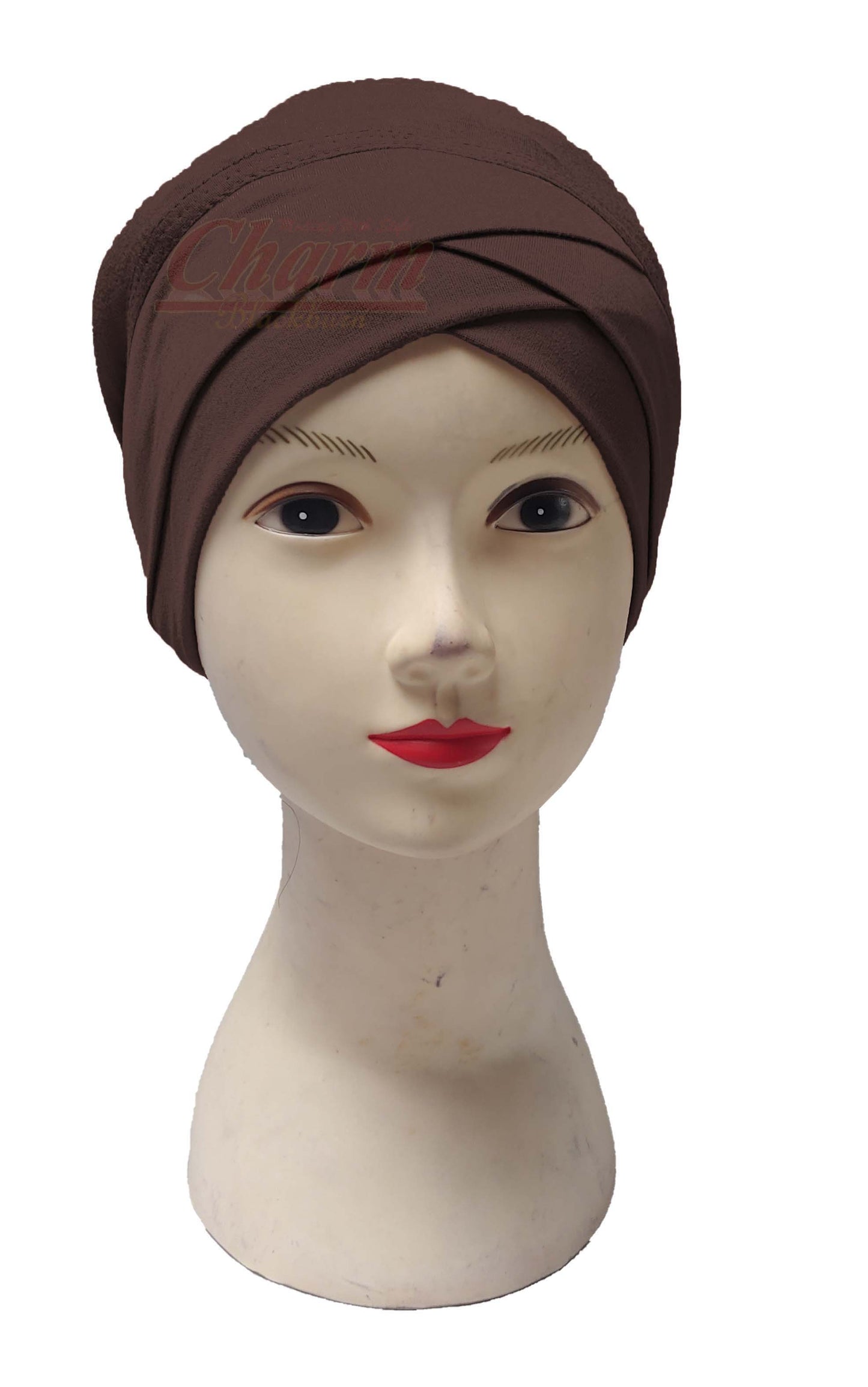 PLEATED CAP CRISS CROSS HAIR LOSS CHEMO BONNET BONE UNDER HAT SCARF HIJAB UNDERCAP CharmBlackburn