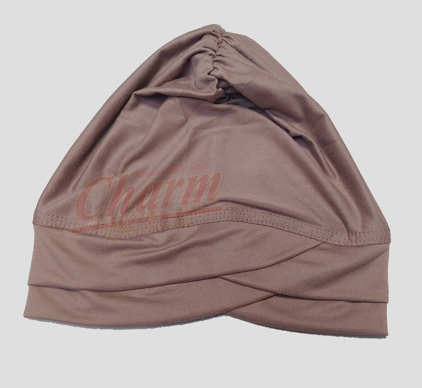PLEATED CAP CRISS CROSS HAIR LOSS CHEMO BONNET BONE UNDER HAT SCARF HIJAB UNDERCAP CharmBlackburn