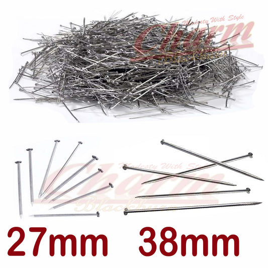 1,000 500 Dressmaker 27mm 38mm Tailor Straight Sewing Steel T Pins Floral Assorted CharmBlackburn
