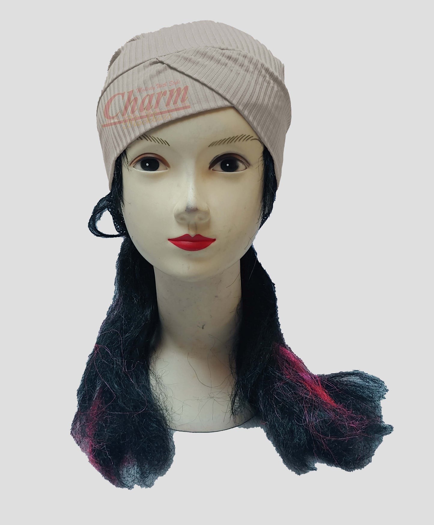 RIBBED PLEATED CAP HAIR LOSS CHEMO BONNET BONE UNDER HAT SCARF HIJAB UNDERCAP CharmBlackburn