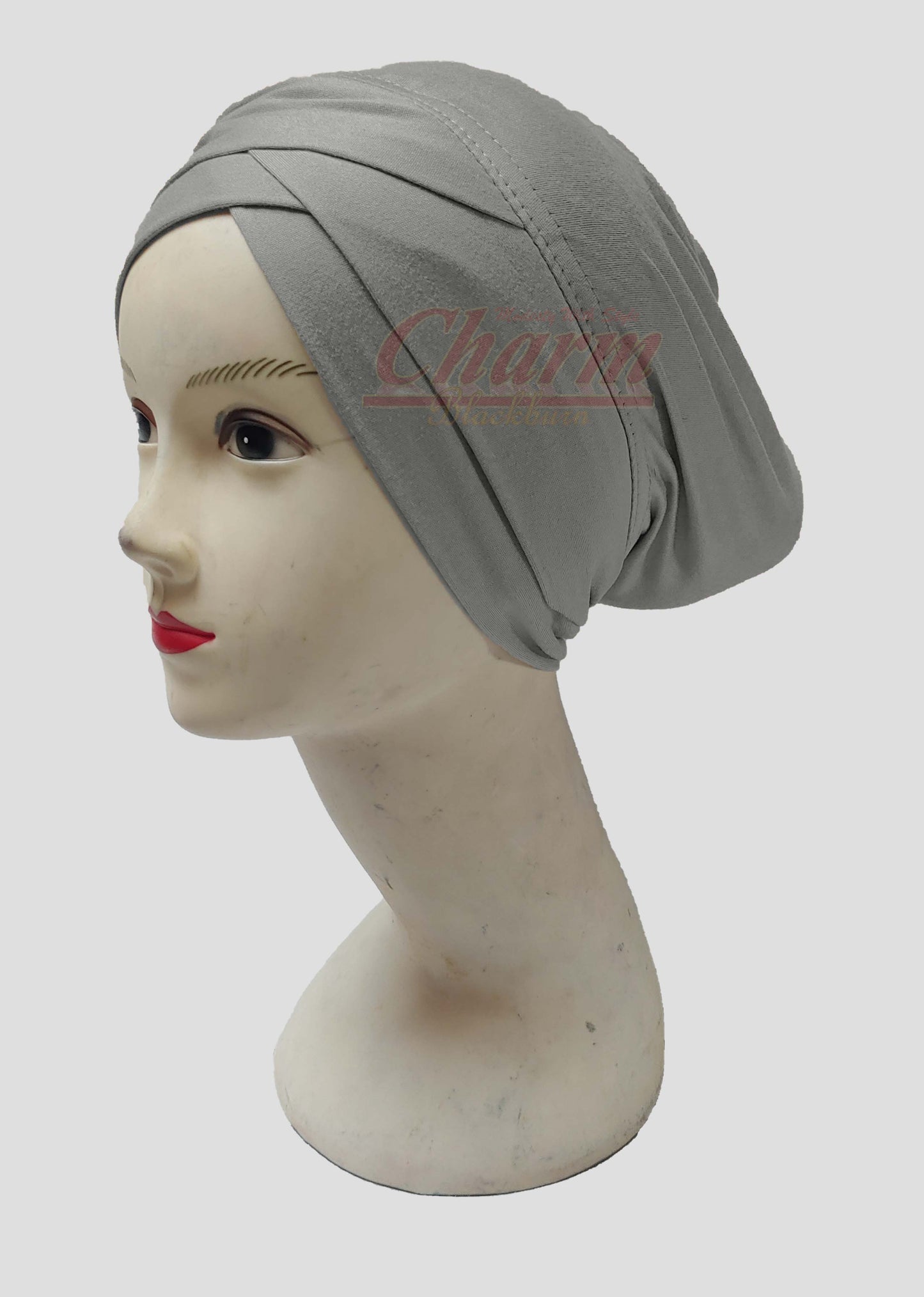 PLEATED CAP CRISS CROSS HAIR LOSS CHEMO BONNET BONE UNDER HAT SCARF HIJAB UNDERCAP CharmBlackburn