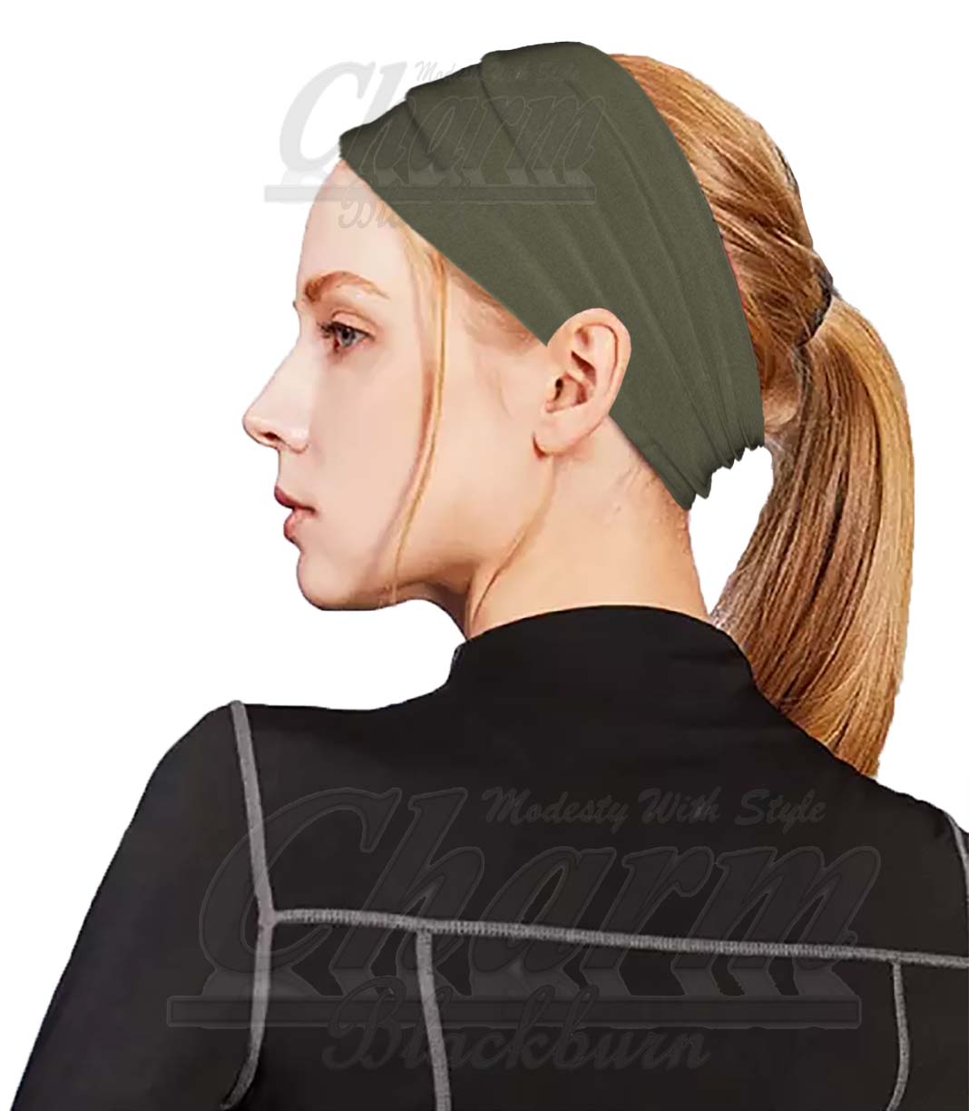 HEAD HAIR TRAINING SWEAT BAND HIJAB HEADBAND HAIRBAND TUBE HAT BONNET CharmBlackburn