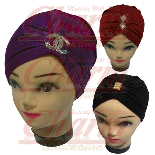 CAP HAIR LOSS CHEMO BONNET BONE TUBE UNDER HAT SCARF HIJAB UNDERCAP UNDERSCARF CharmBlackburn
