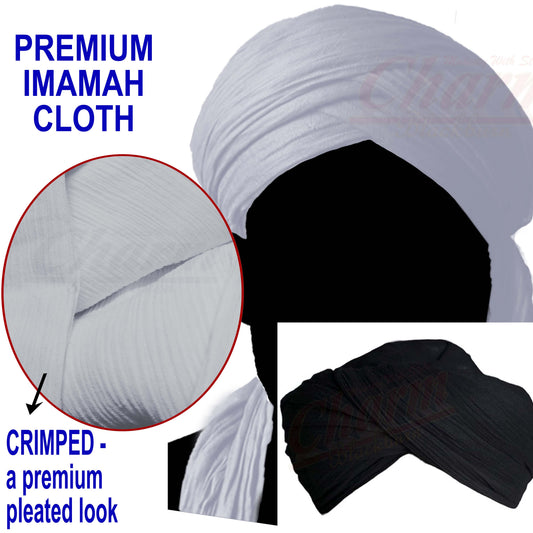 Mens Crimped Cotton Turban Amama Imama Muslim Islamic Pagri Cloth Amamah Imamah CharmBlackburn