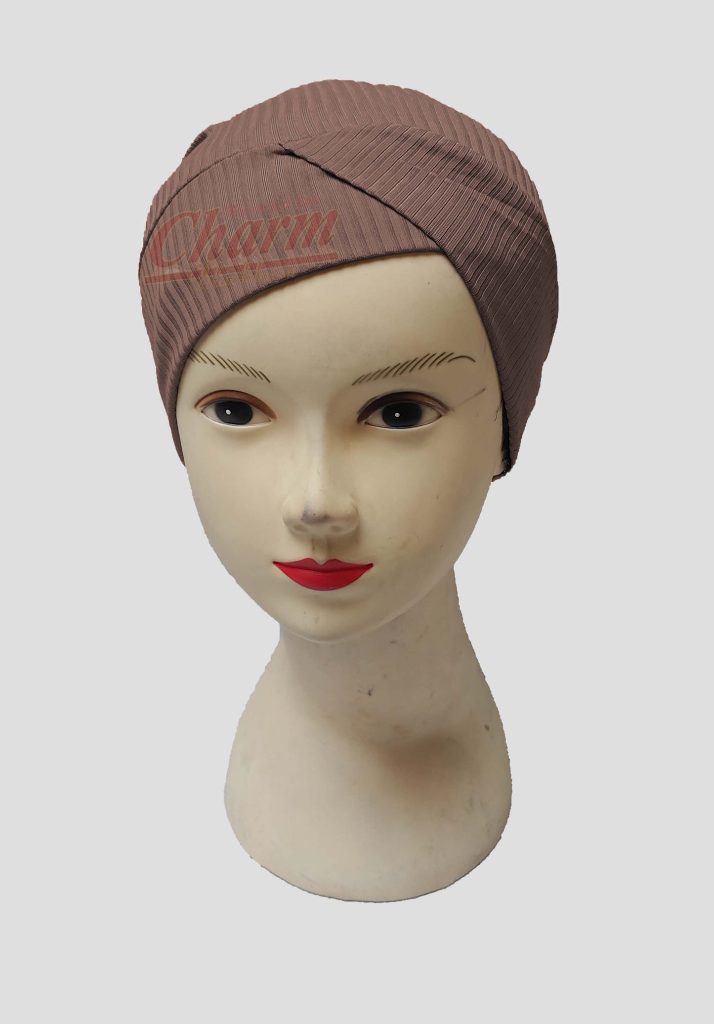 RIBBED PLEATED CAP HAIR LOSS CHEMO BONNET BONE UNDER HAT SCARF HIJAB UNDERCAP CharmBlackburn