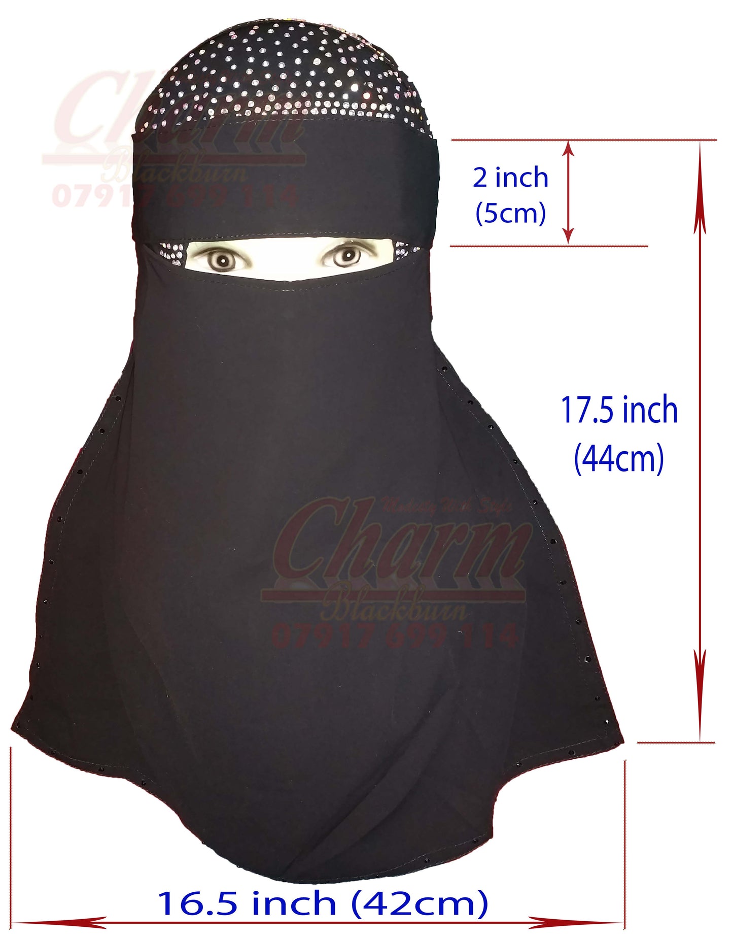 MUSLIM SINGLE NIKAB NIKAAB NIQAB NIQAAB BURQA BURKHA BURKA FACE VEIL COVER HIJAB CharmBlackburn
