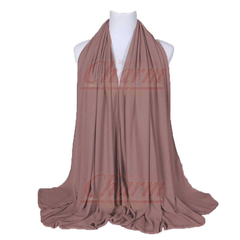 LATEST PREMIUM QUALITY SOFT WINTER NECK HEAD SCARF COTTON JERSEY STRETCHY HIJAB CharmBlackburn