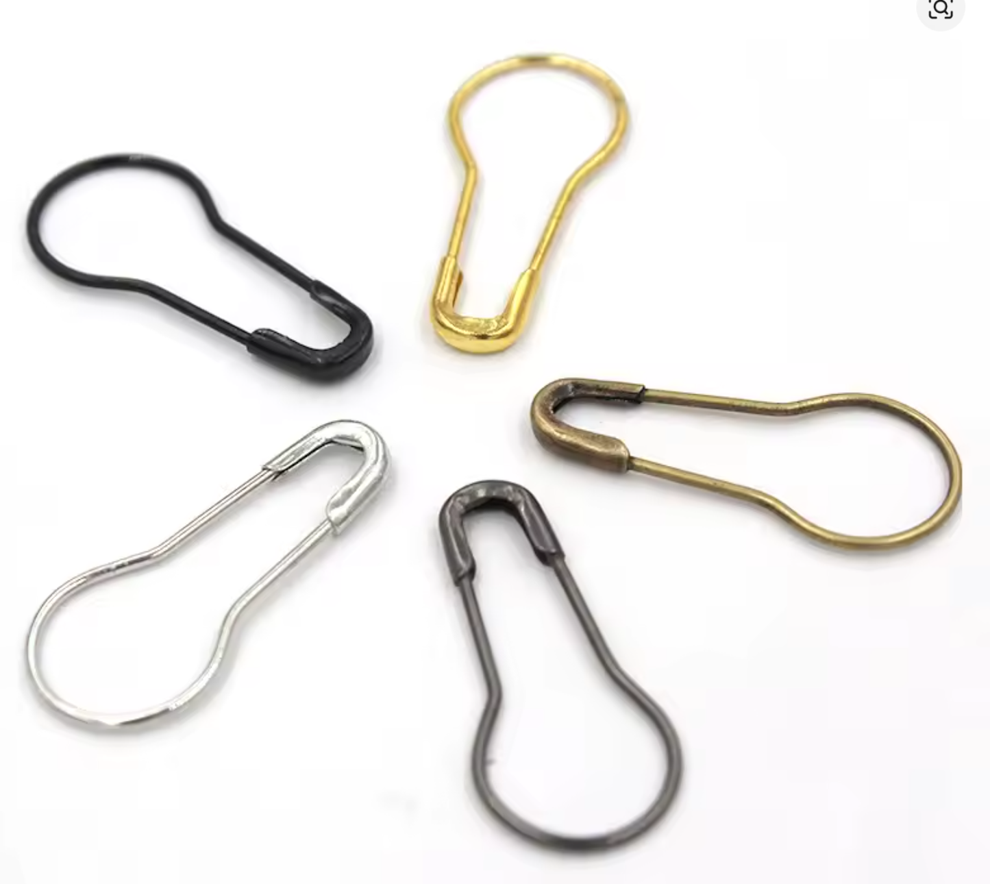 1000 CALABASH NO SNAG FRENCH BULB SAFETY SEWING PEAR SHAPED PINS FASTENING CRAFT GOURD KNITTING CharmBlackburn