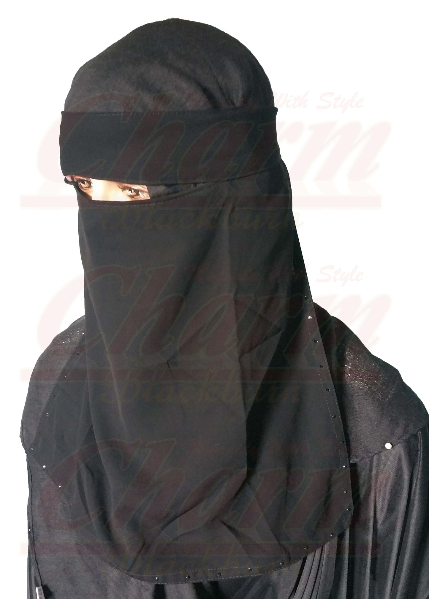 MUSLIM SINGLE NIKAB NIKAAB NIQAB NIQAAB BURQA BURKHA BURKA FACE VEIL COVER HIJAB CharmBlackburn