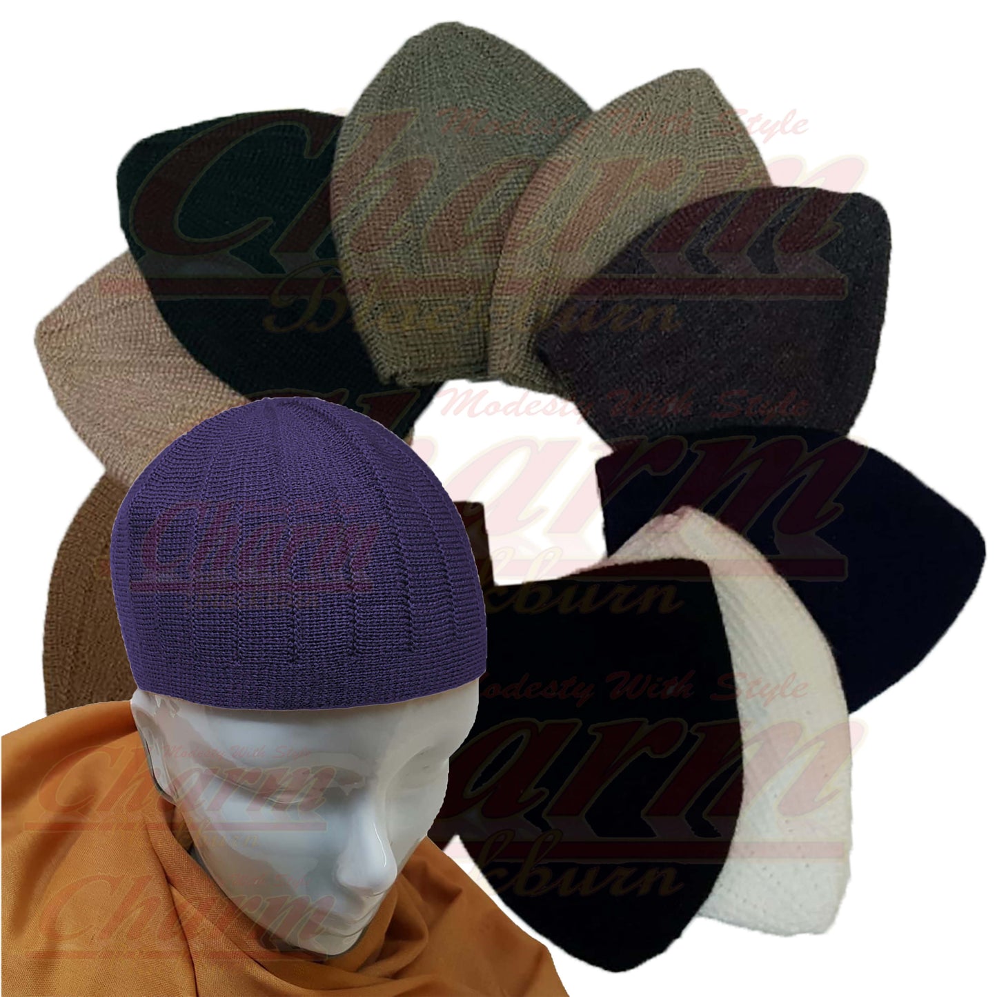 Sleek Boys Mens Kids Skull Beanie Cap Mosque Payer Hat Topi Kufi Islamic Muslim CharmBlackburn