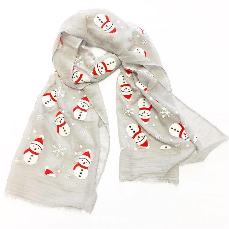LATEST BEAUTIFUL CHRISTMAS NECK SCARF GIFT SNOWMAN SNOWFLAKE WINTER WRAP SNOW CharmBlackburn